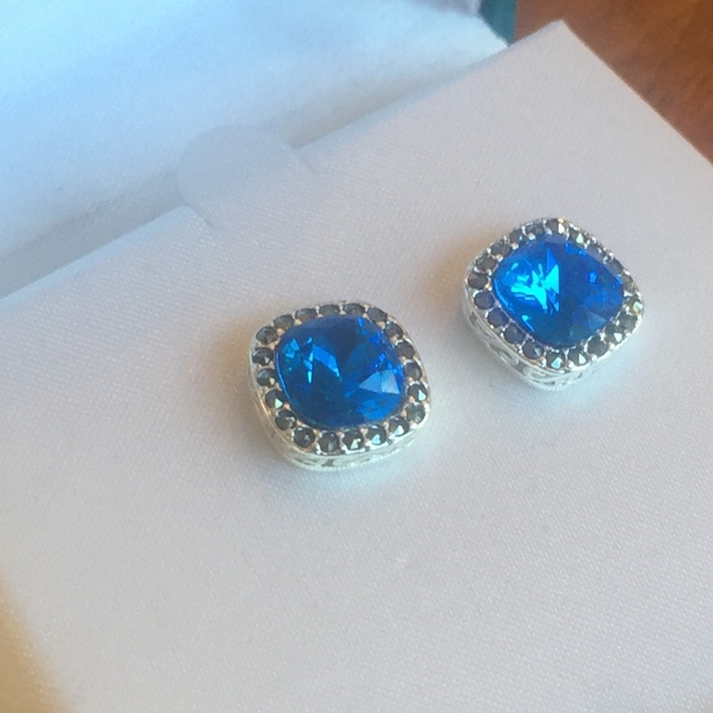 πHPπ NWT Silver Luxuries Earrings Marcasite - Picture 2 of 7